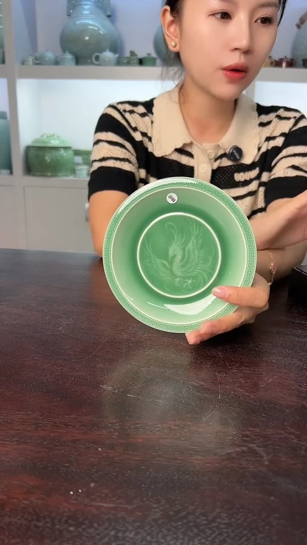 龙泉云间青瓷小米茶器