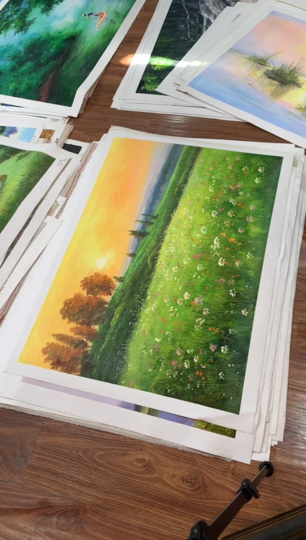 油画【60号】朝鲜原创手绘油画【功勋Ⅰ级画家丨孤品佳作】【顺丰包邮】