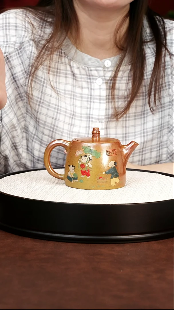 茶壶紫砂柴烧 汉铎 梅付春