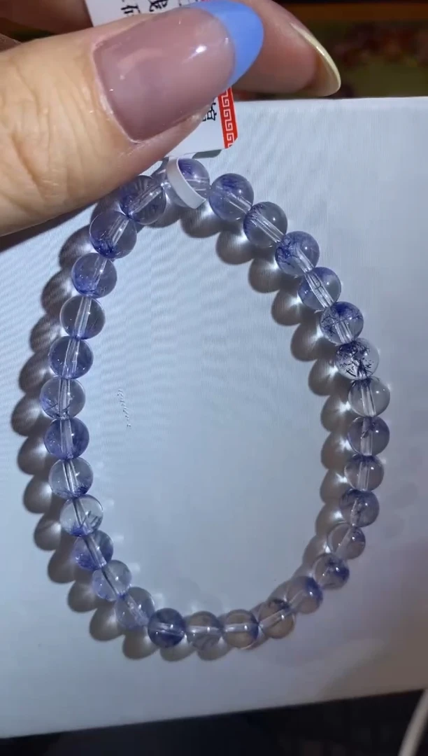 水晶手串未镶嵌蓝线手串6m+ JP51532