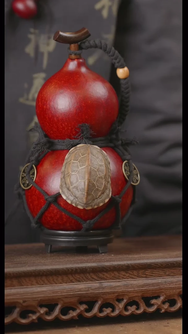 【闪购商品】213号精品天然大漆工艺防渗内胆酒葫芦~