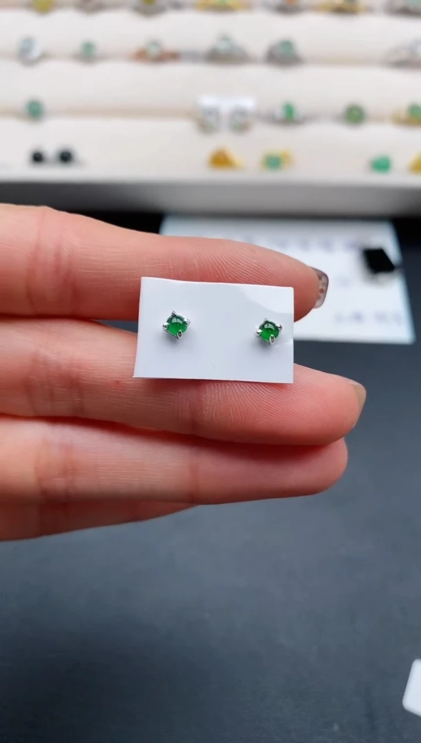 银S925镶嵌戒指翡翠22222222+9