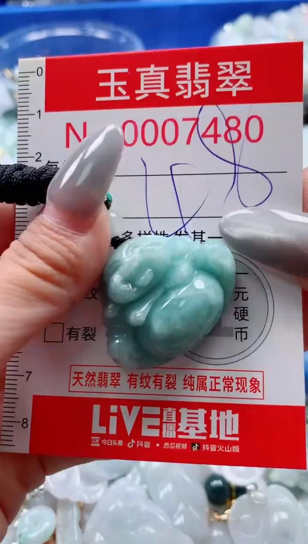 吊坠(不含链)未镶嵌翡翠7480