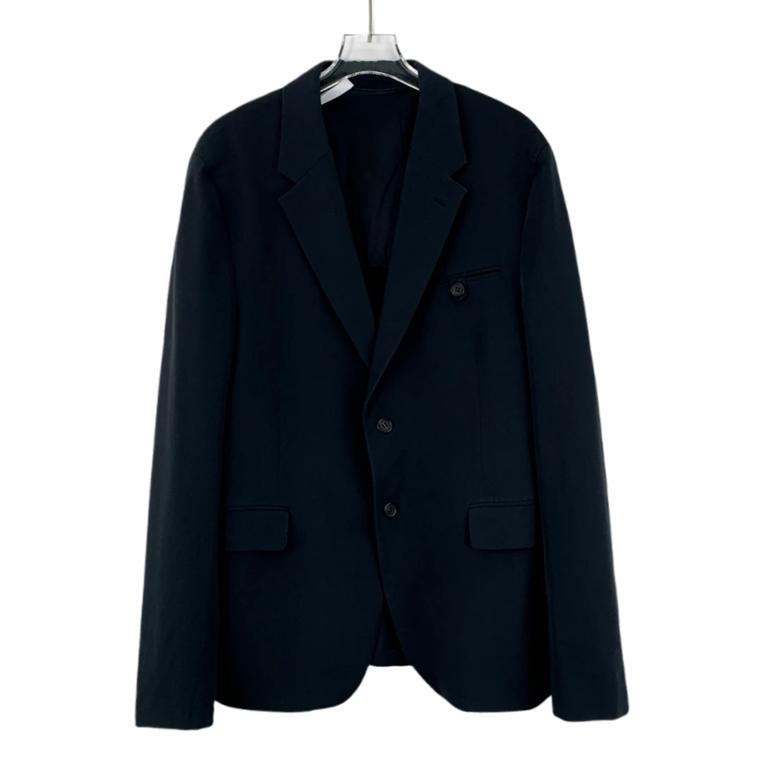 95新 Prada/普拉达  EM0166  翻领单排扣长袖西装外套 52R码