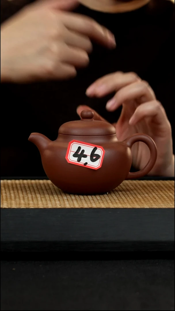 宜兴紫砂壶46柿圆