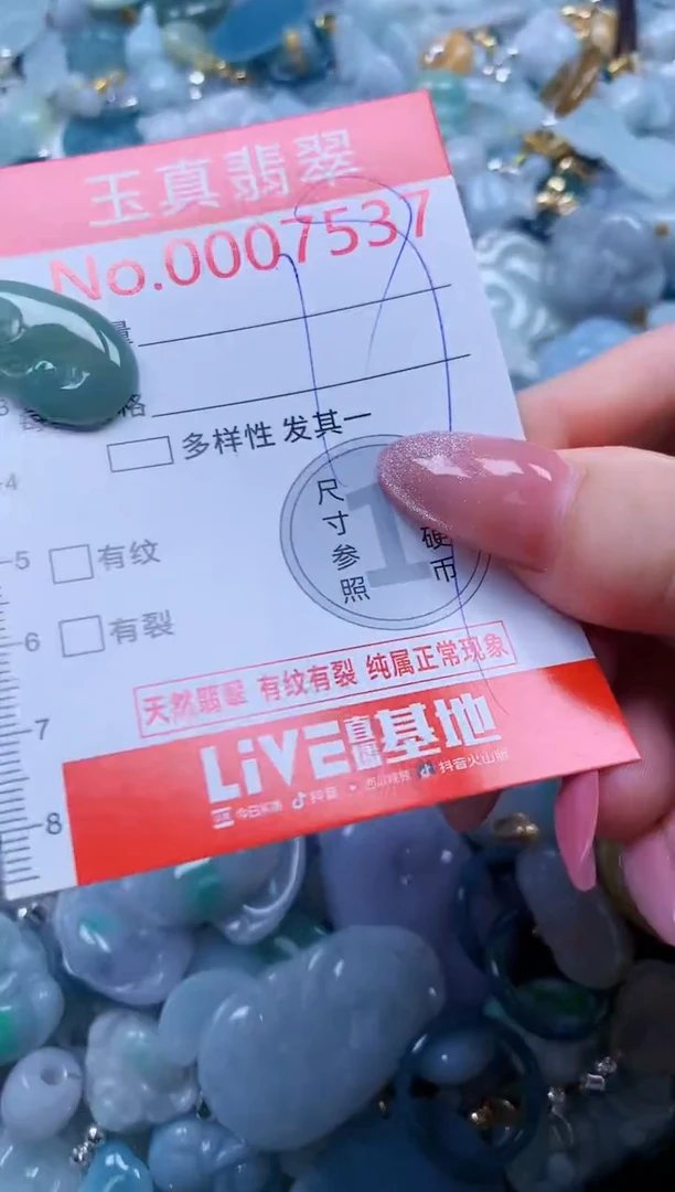 翡翠未镶嵌吊坠(不含链)7537