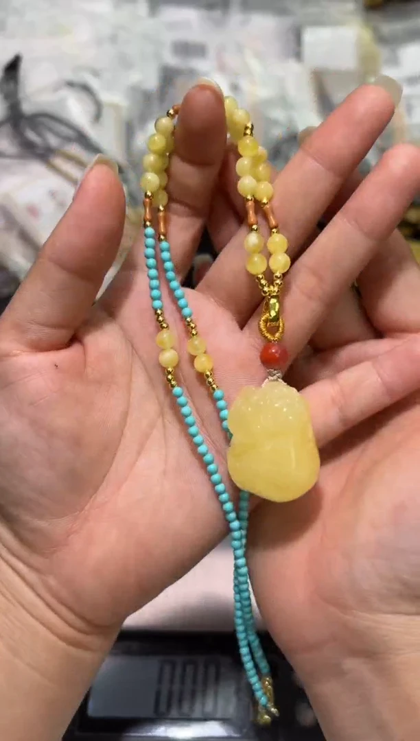 裸石琥珀未镶嵌琥珀蜜蜡吊坠