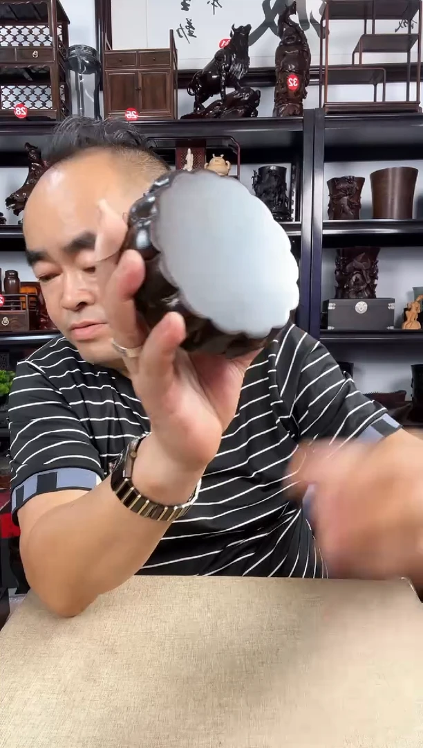木小小竹节圆老李红木工艺品
