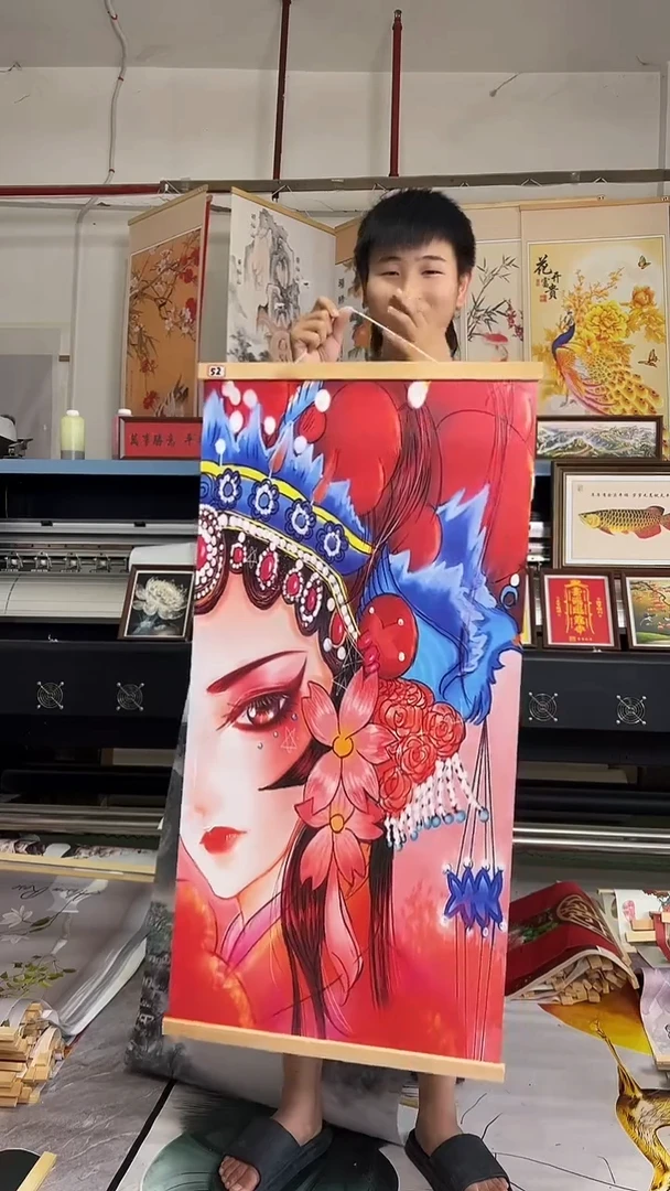 竖款竖款竖款挂画仓库清仓 少量有微瑕以直播间为准，尺寸50-100