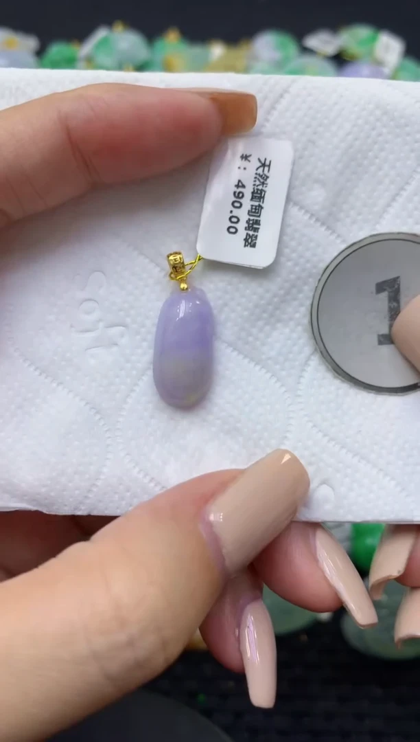 颈饰未镶嵌翡翠天然缅甸翡翠A货