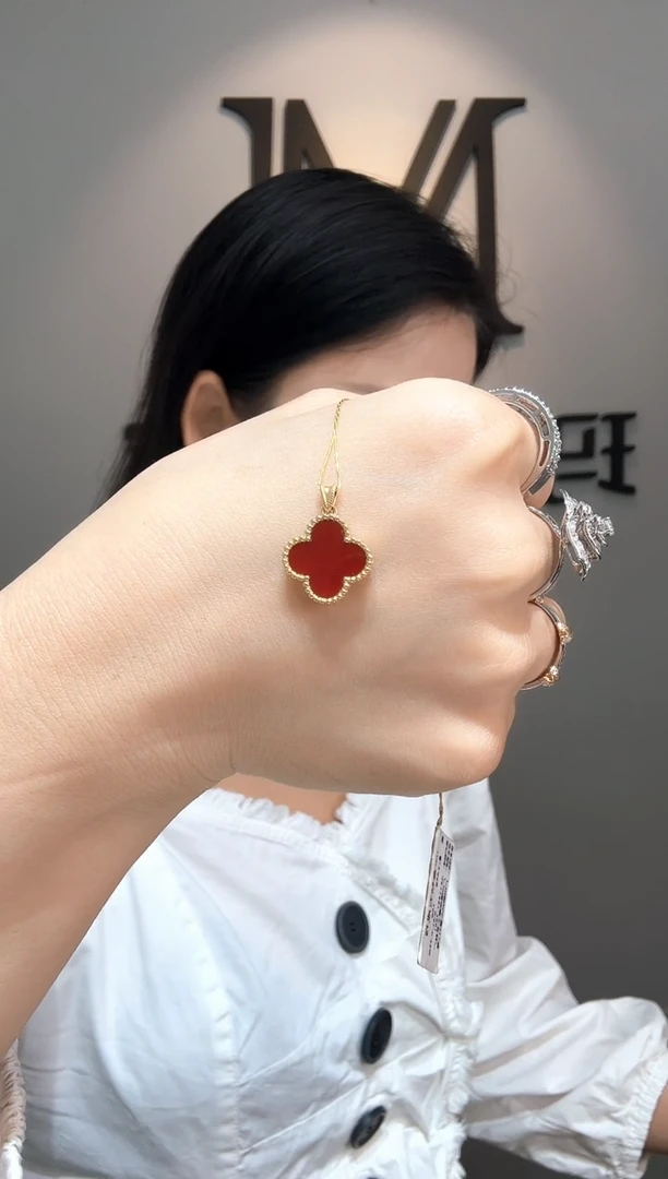 18K金镶嵌吊坠(不含链)玛瑙/玉髓PF-P0049多样性发一件