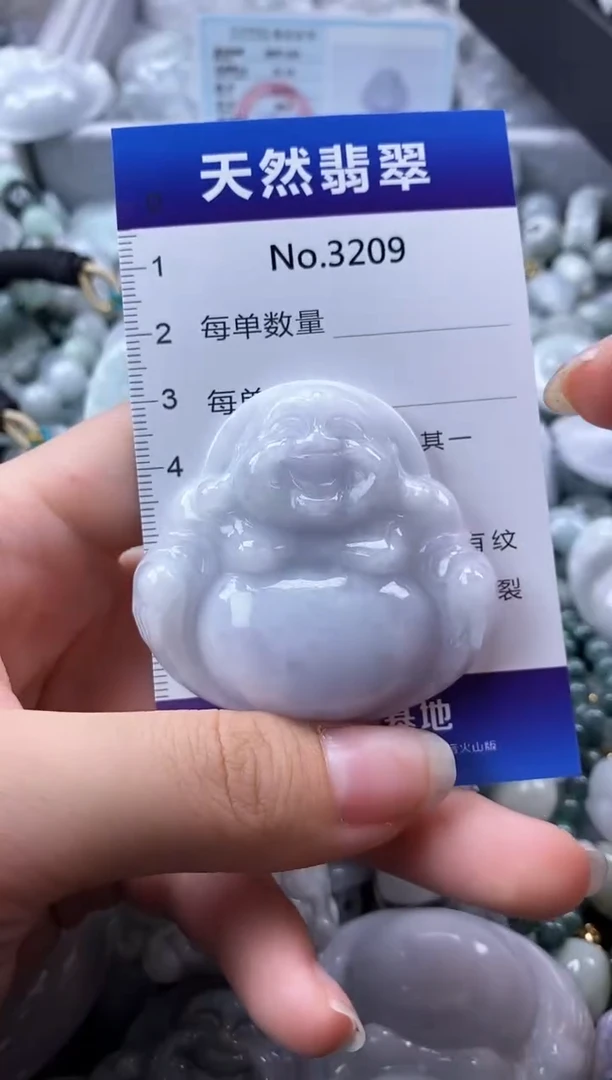 翡翠未镶嵌颈饰缅甸A货翡翠3209