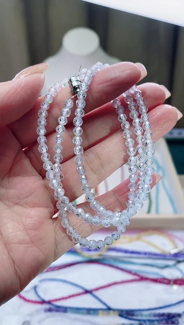 【闪购商品】钻石颈饰银S925镶嵌诗颜珠宝甄选SYZB54