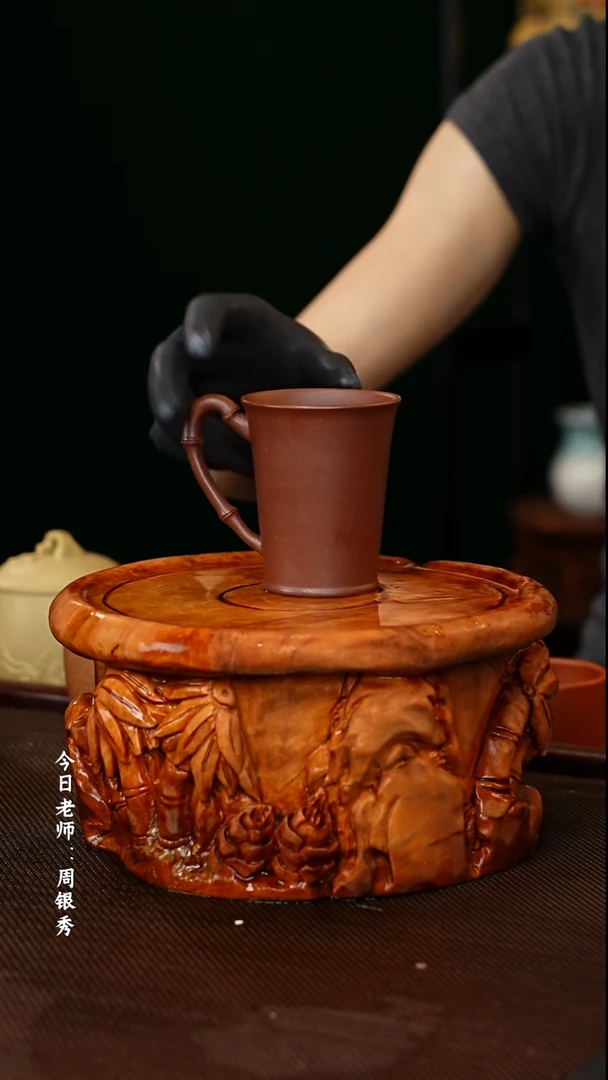 茶壶紫砂一壶李紫砂