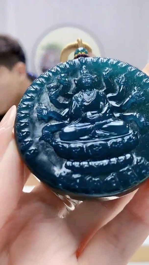 未镶嵌定制翡翠5145DD-毛货挂件99