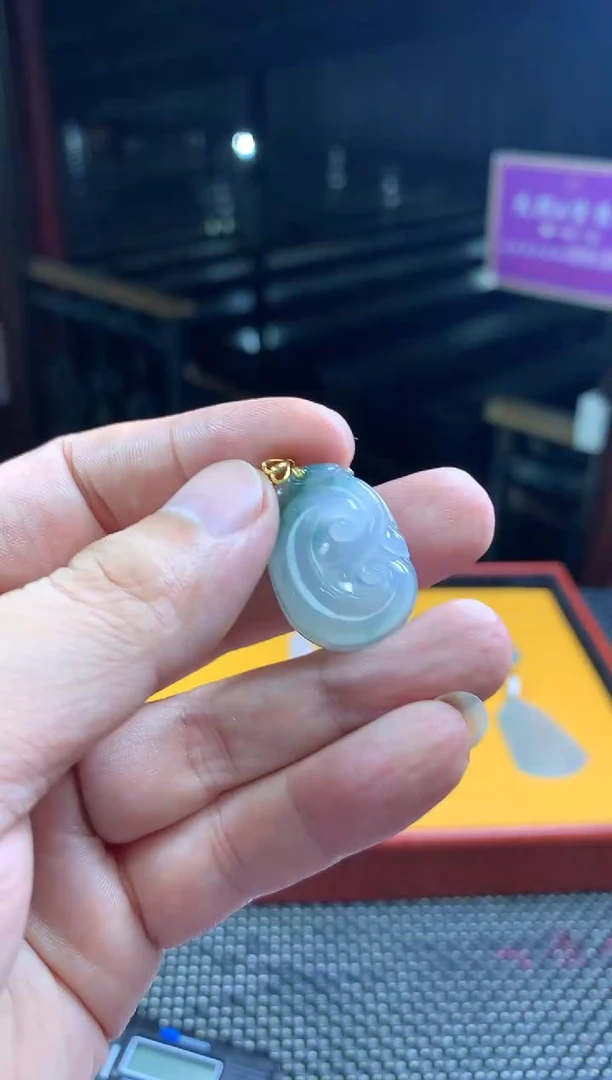 定制翡翠18K金镶嵌--31263