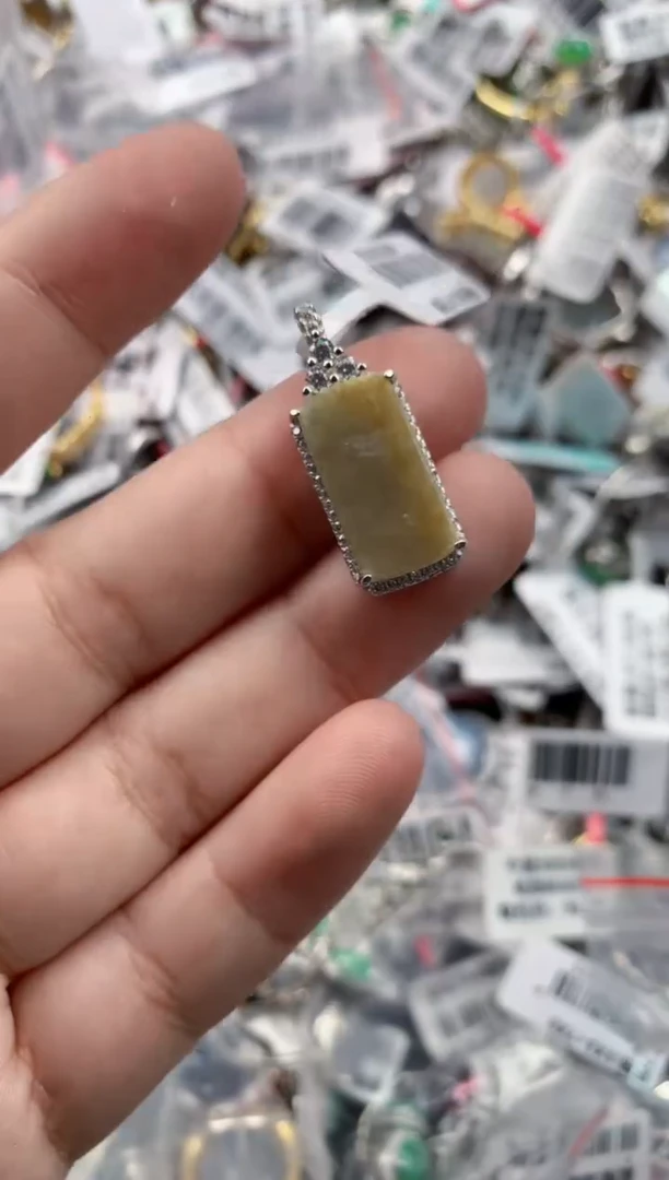银S925镶嵌戒指翡翠1010   2