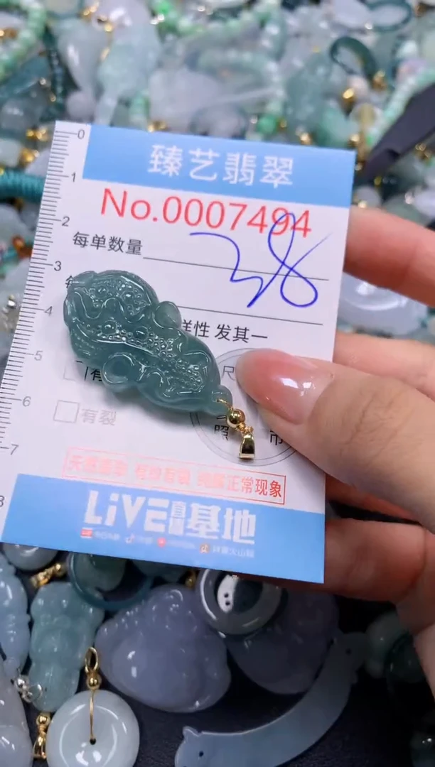 颈饰未镶嵌翡翠7494