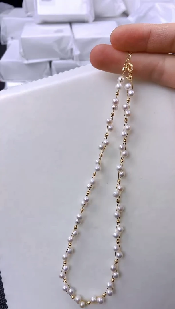 未镶嵌耳饰淡水珍珠ed1047