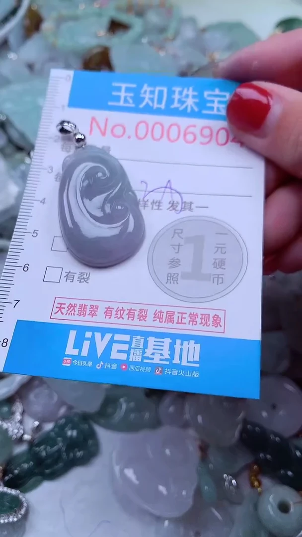 吊坠(不含链)未镶嵌翡翠6904