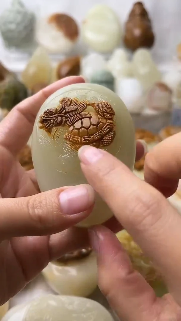 石材古青石棉纹正常不退换龙龟微瑕