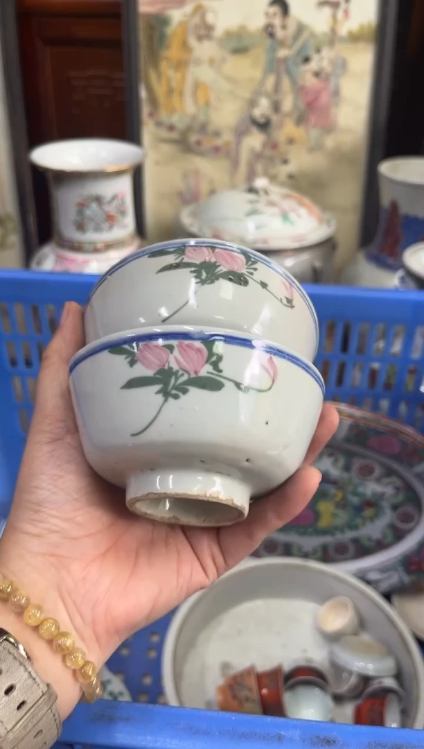 瓷器花*浅【不退不换直播闪购】瓷器微瑕介意勿拍
