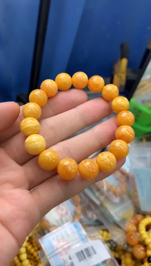 裸石蜜蜡未镶嵌手串