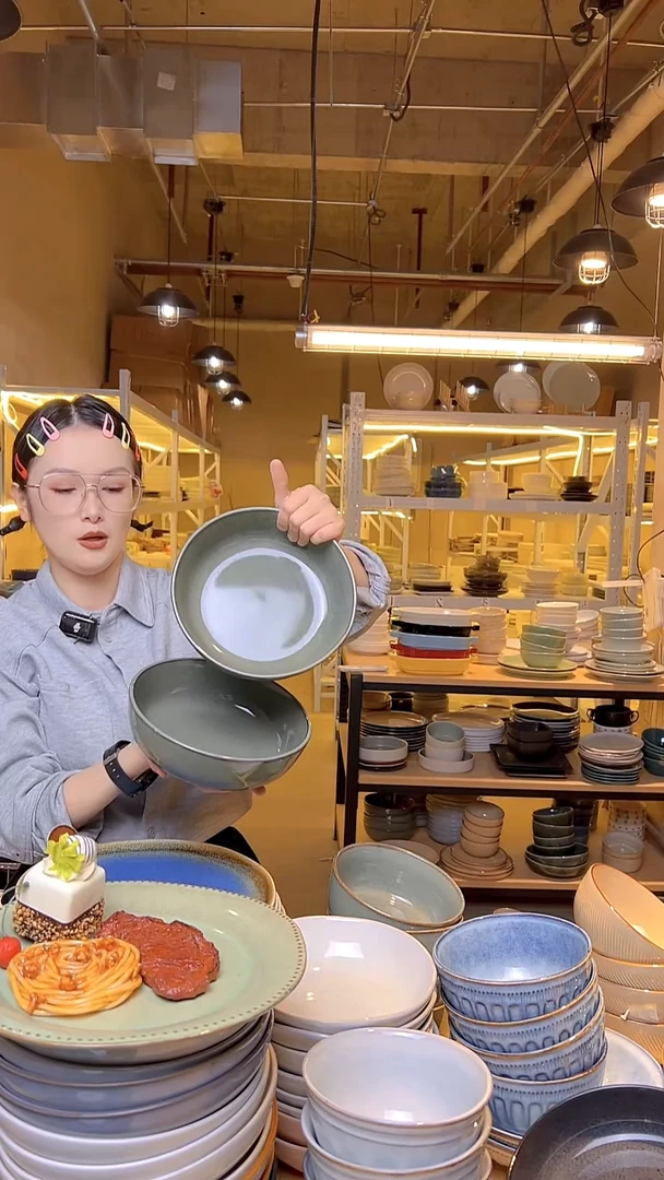 瓷179外贸尾货窑变釉下彩默认微瑕