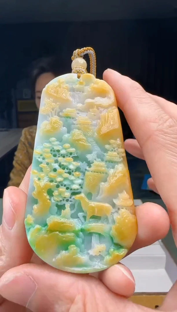 【闪购商品】翡翠吊坠(不含链)未镶嵌DY@@960Q3J12640