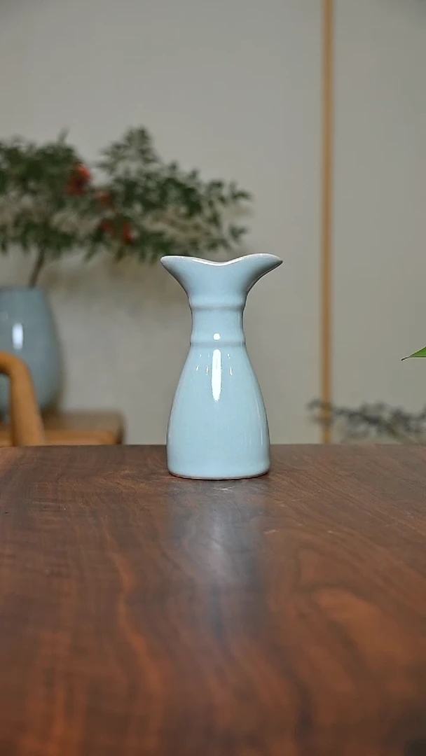 分酒器 天青 微瑕 朱家汝窑款