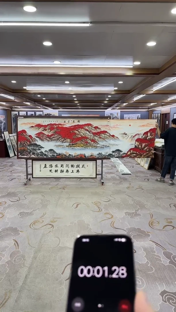 绘画绘画Y-刘雪红-小丈二-山水画