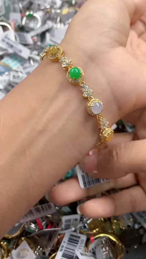 银S925镶嵌戒指翡翠101010----3
