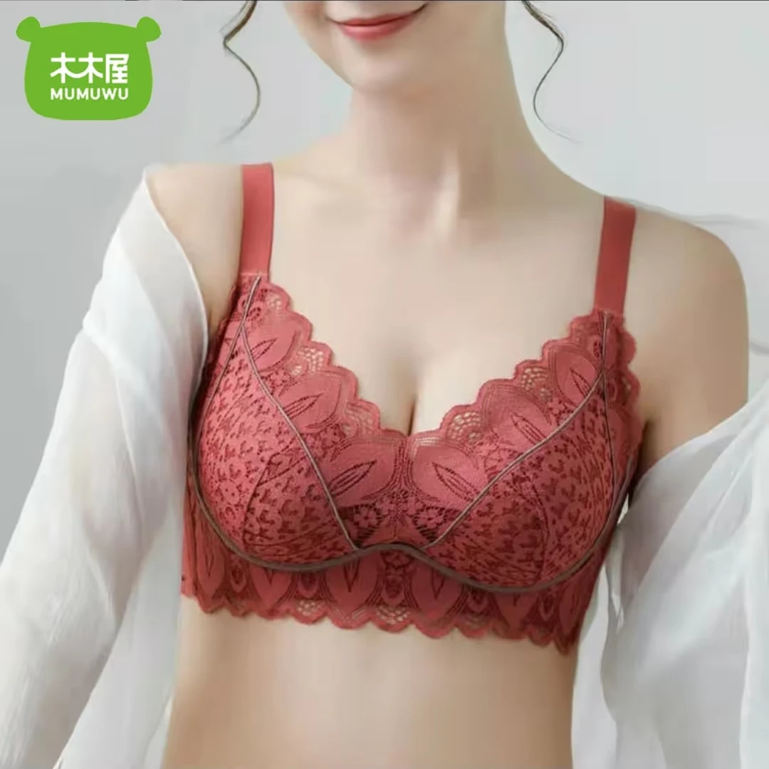 调整型小胸聚拢显大文胸无钢圈收副乳防下垂胸罩内衣女款爆款2025