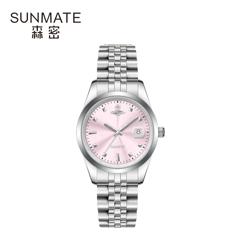 【樱花粉】 气质轻奢防水小众经典精致百搭腕表镶钻时尚潮流女款