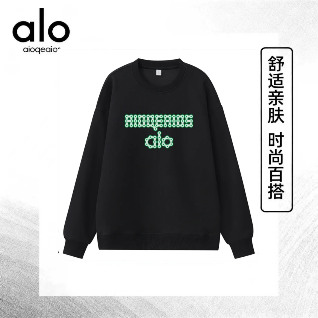 aIoqeaios【15号-链条字母】重磅爆款长袖T恤男宽松休闲潮牌上衣