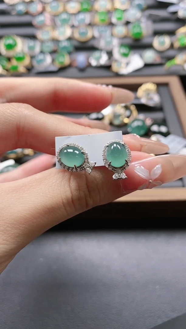 【闪购商品】翡翠戒指银S925镶嵌51151