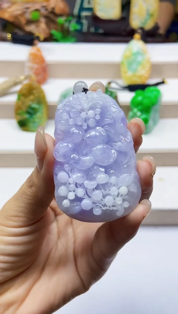 颈饰未镶嵌翡翠翡翠A货