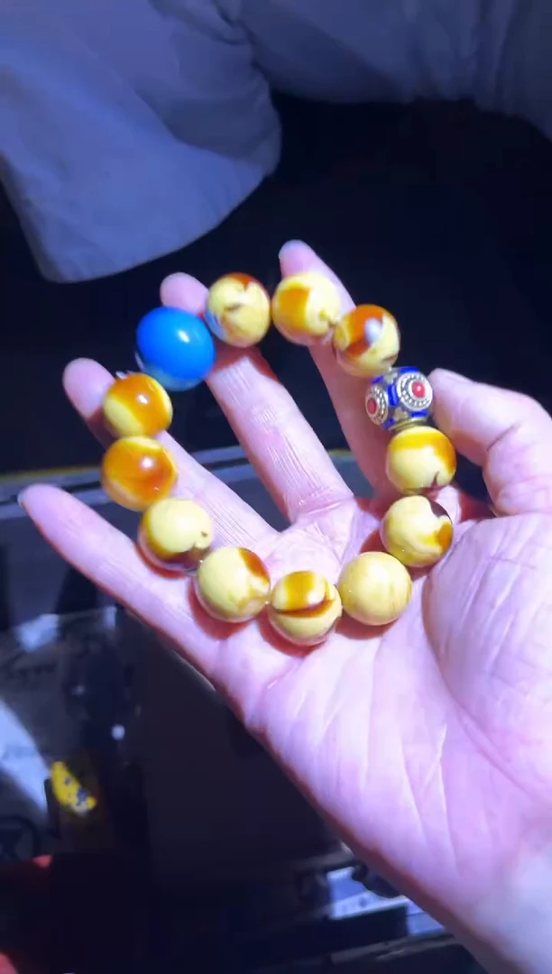【闪购商品】琥珀手链未镶嵌47财财财财财财财财财财