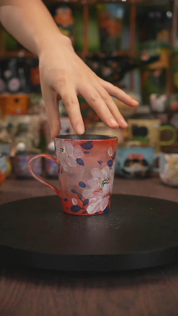 紫砂油画手绘釉下彩