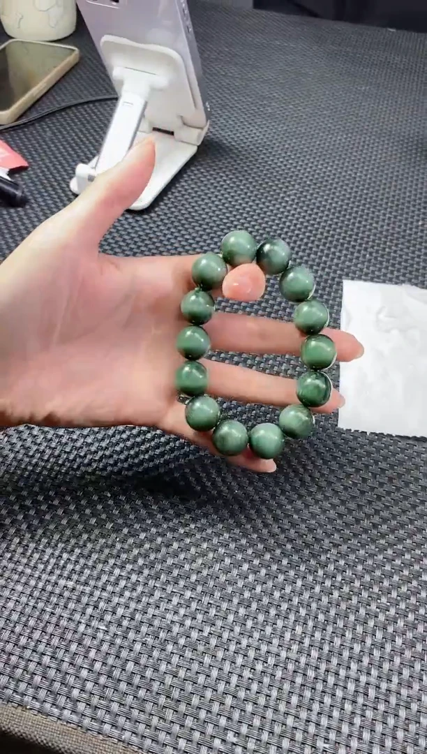 【闪购商品】和田玉手饰未镶嵌卡16圆珠