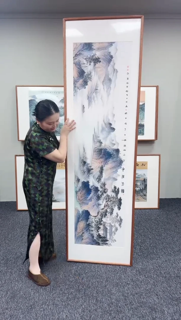 国画云水三千210*60曹勇强老师