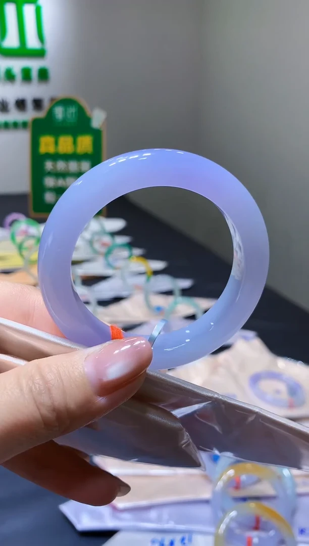 未镶嵌手镯翡翠-c47天然缅甸A货翡翠51.5正圈总价15万定金2万