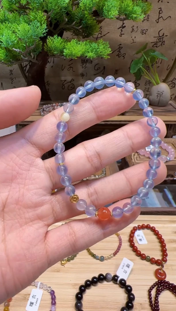 海蓝宝石手链未镶嵌@@手饰