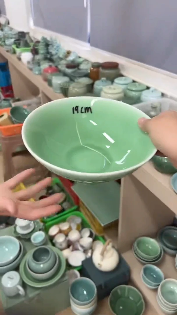 龙泉云间青瓷小米茶器