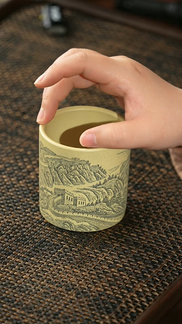 【闪购商品】紫砂茶杯福利紫砂本绿长城