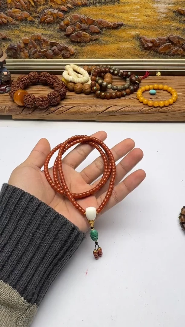 18K金镶嵌手链南红玛瑙南红长手链