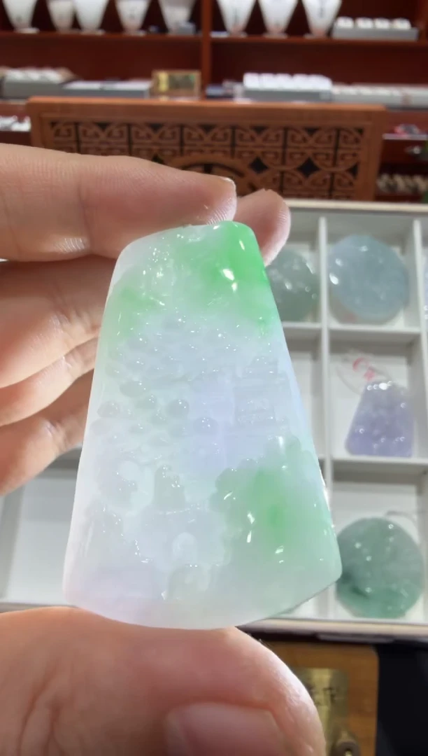 未镶嵌挂件翡翠A货翡翠多样性孤品