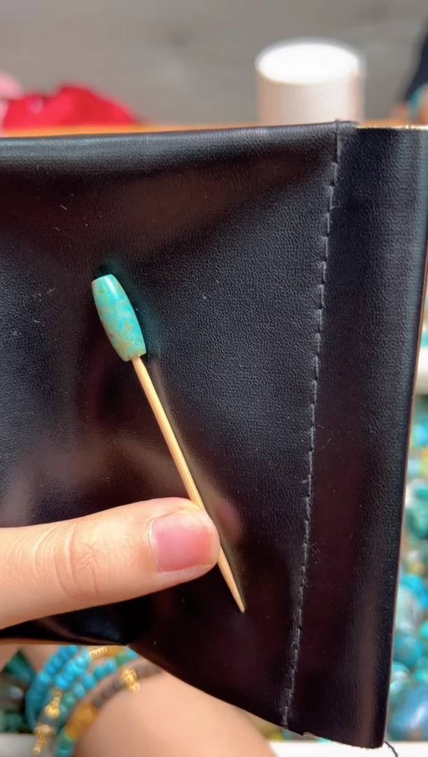 玛瑙/玉髓绿松未镶嵌桶珠