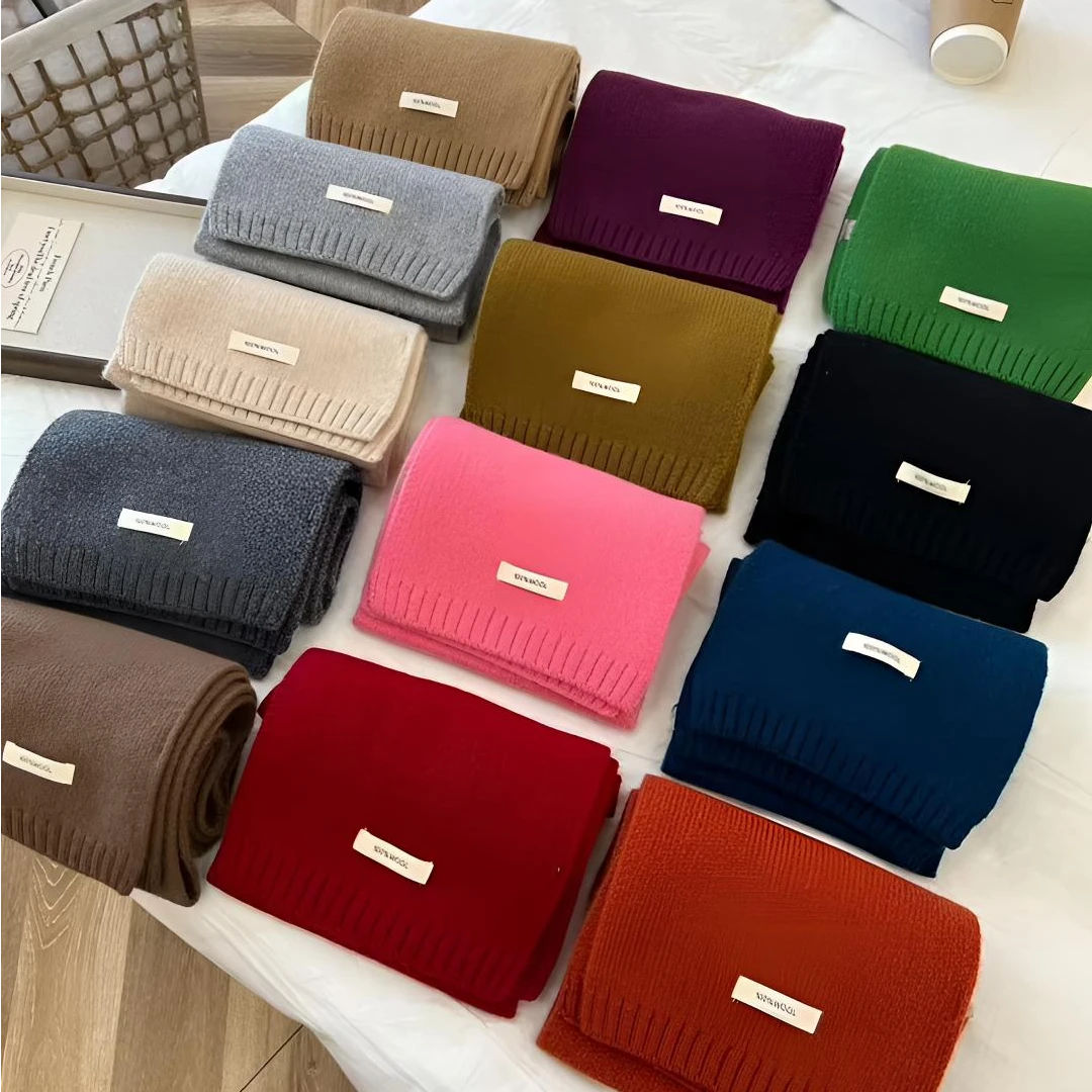 彩色百搭羊毛围巾