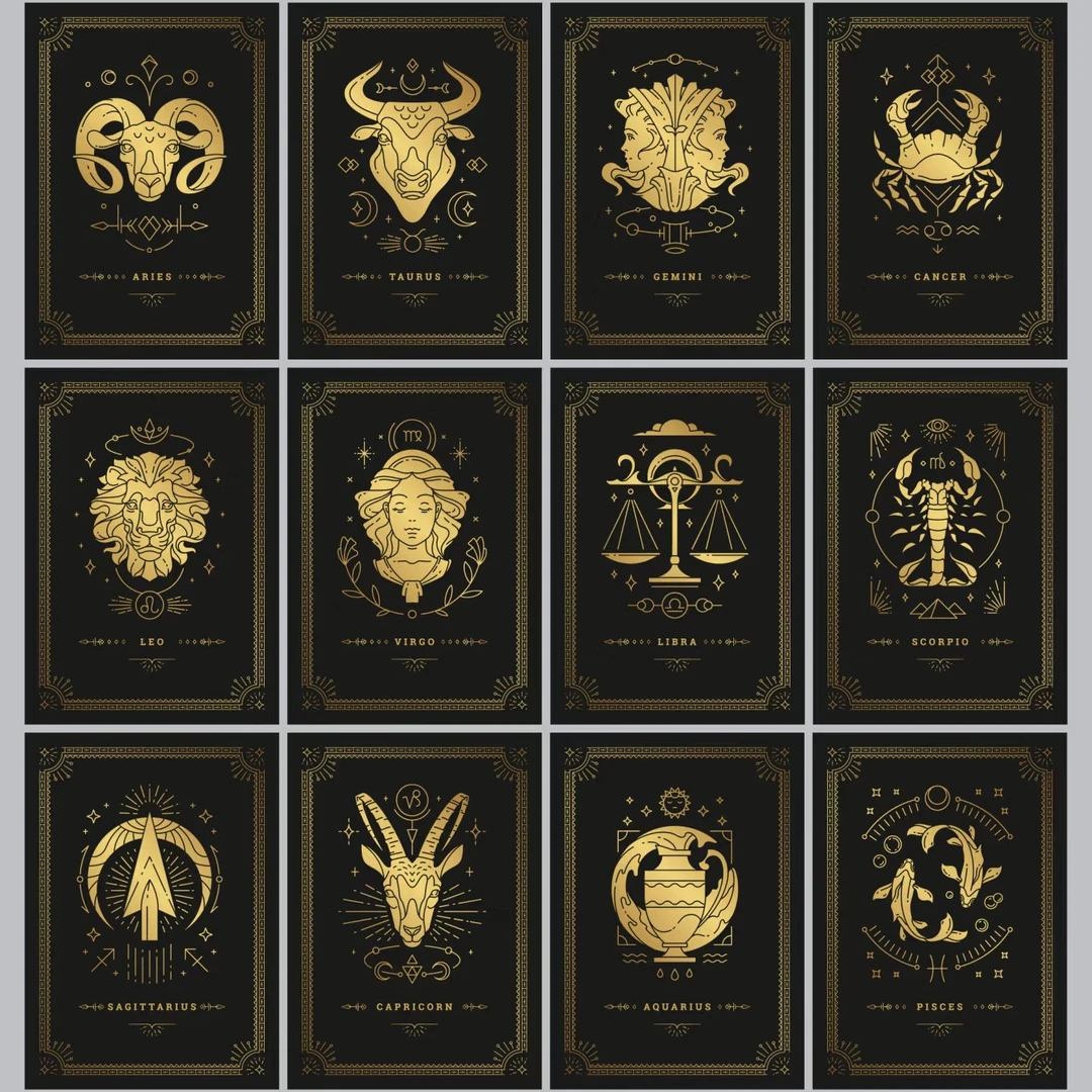 【十二星座款式 十三副】2025爆款高级穿戴美甲中长款娃娃款式推荐